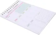 FOMIYES Weekly Planner Notebook Undated Pages A5 Size Spiral Bound for Students Teachers
