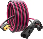 Laisomeke 12AWG XT60 Solar Charge Cable, 3.3FT/1M, Female-to-Male/Female, Compatible with Ecoflow Delta Pro, River, Solar Panels, Other Brands' Power Stations and Panels