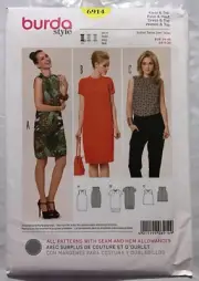 Burda Style Sewing Pattern - 6914 - Dress & Top Sizes 8-20. Uncut.