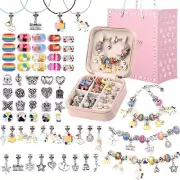 UFU Charm Bracelet Making Kit Girls Beads for Jewelry Making Kit, Unicorns Ar