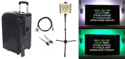 Rockville ROCKnGo Karaoke Home Quarantine Family Activity Machine w/Wireless Mic