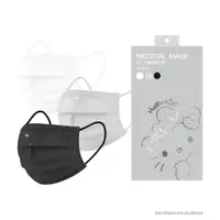 在飛比找蝦皮商城優惠-【台歐】Hello Kitty鋼印成人平面醫療口罩-黑白色系