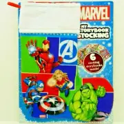 Marvel StoryBook Library 6 Mini Books Complete w Christmas Stocking New