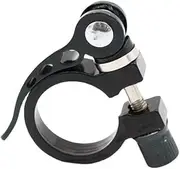 Bike Seat Clamp, Bike Seat Post Clamp 2 Pcs Seatpost Clamp Bicycle Seat Tube Clip Quick Release 25.4/28.6/31.8 Mountain Road Bike Aluminum Alloy Seat Clamp(34.9 Black)
