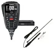 Uniden XTRAK 80CH UHF CB Radio AT870B 6.5dBi Black Antenna Pack Vehicle 4x4