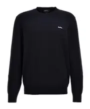 A.P.C. Logo Embroidered Knit Jumper XL,L,XXL,M Black