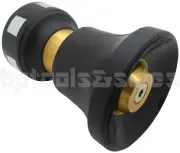 GARDEN HOSE WATER NOZZLE PRESSURE SPRAYER DELUXE SOLID BRASS FIRE HOSE NOZZLE
