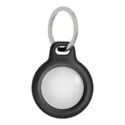 Belkin Secure Holder Tracker Cover w/ Metal Key Lock Ring For Apple AirTag Black