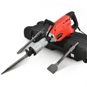 Baumr-AG 2300W Pro-Grade Electric Demolition Jackhammer, with 2 Bonus Chisels, Carry Case