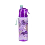 Cool Down Spray Mist Water Bottle 500ml Spray Drinking Water Bottle for Kids purple