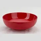 OmniWare Red Ceramic 28oz, 7.75" Pasta, Fruit and Vegetable Serving Bowl