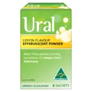 URAL Effervescent Powder Lemon - 8 Sachets x2