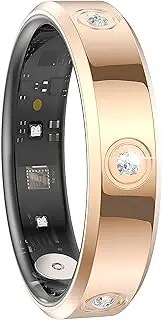 findtime Smart Ring Ultra Narrow Fitness Rings Heart Rate Monitor Sleep Tracker Blood Oxygen Health Tracker Step Counter Calories Pedometer Waterproof Remote Camera Smart Rings for Women Ladies Men
