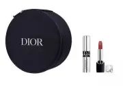 Dior Lipstick 720 Mini Mascara Black Round Makeup Bag Vanity Case 3Pc Travel Set
