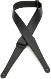 Levy's M7GG 2" Garment Leather Guitar Strap - Black (2-pack) Bundle