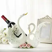 Wine Rack Home Red Holder Wine Glass Rack Bar S,Resin Swan Shape Creative Fashion Wedding Gift Wine Cabinet Decoration Living Room Restaurant Home Practical Elegant Interesting KeYJ