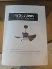 New In Box ..5 Blade Ceiling Fan With Light And Remote ..Black