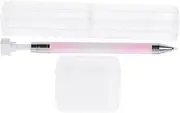 Ipetboom 1 Set Nail Art Dotting Pen Ergonomic Tool for Rhinestones Beads Gems for Nail Decoration Craft Projects Lightweight Comfortable Design