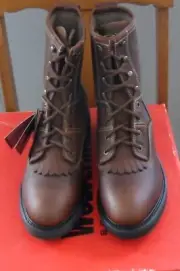 New in Box Men's Wolverine Boots Tremor Kiltie DuraShock 8 Inch Leather Size 13M