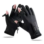 Touch Screen 2 Finger Flip Fishing Gloves Ridding Gloves Warm Protection