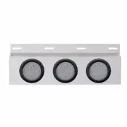 United Pacific 63703 Mud Flap Hanger Mud Flap Plate, Top, Stainless, With