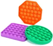 Pop Push Fidget Toy Bubble Sensory Stress Relief Kids Family Games