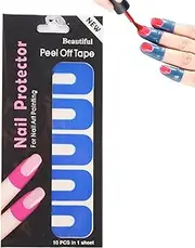 Nail Protectors for Nail Polish - Soft Elastic U-Shape Nail Polish Guards | Nail Tape for Fingers, Peel Off Nail Stickers, Spill Proof Stickers, Hand Supplies for Girls, Adults