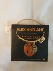 Alex And Ani Crystal Dove Gold Bracelet Swarovski