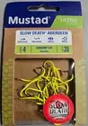 Mustad Slow Death Fish Hooks - 33862NP-CH- Size 2 - CHARTREUSE 20 HOOKS