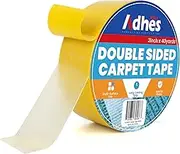 ADHES Double Sided Carpet Tape 2" x 40Yards, Multi-Purpose Rug Tape 50mm x 36m Heavy Duty Rug Gripper Residue Free Remove Ideal for Area Rugs, Carpet Over Rugs or Hardwood Floor