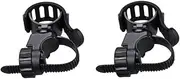 Bike Light Mount,2 pcs Bike Flashlight Mount Holder Flashlights Flashlight Clamp Bicycle Kickstand Bike Stand for Bike Out Front Handlebar Adjustable Headlight Flashlight Holder