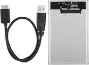 2.5 Hard Drive Enclosure, Interface 2.5 Inch High Speed USB 3.0 Mobile Hard Disc Drive External Enclosure HDD SDD Box Case, USB Hard Drive Enclosure with Blue LED Light