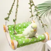 Parrot Hanging Hammock Bed Lovebird Standing Toy Gym Bird Swing Toy