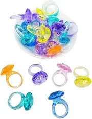 Vaguelly 74pcs Toy Ring Kid Rings Kid Childrens Rhinestones Gems Toy Kid Toys Playset Kid Colorful Ring Toys for Boys Toy for Kidcraft Playset Kid Toy Ring