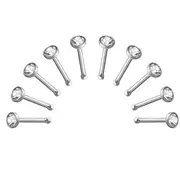 10 X Round Nose Stud Body jewellery 2.5 mm