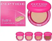 2025 Update Peptide Bounce Balm Foundation, Peptide Bounce Foundation – Hydrating, Age-Defying Makeup for Mature Skin, Natural, Medium Coverage, Blur Fine Lines, Smooths Texture (Natural color)