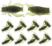 Abaodam 20pcs Reusable Fishing Wear Resistant Baits for Freshwater and Saltwater Fishing Lifelike Crawfish Design for Lakes Rivers and Streams