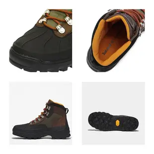 TIMBERLAND 登山靴 A5MD7 男 防潑水 環保 磨砂革拼接 咖綠