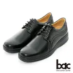 【BAC】特殊專利真皮氣墊皮鞋-黑