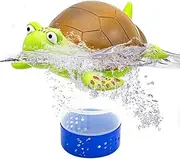 Floating Turtle Tablet Dispenser | Fun Ćhemical Holder For Swimming Areas And Hot Tubs | Fits 1 & 3 Inch Tablets | Keeps Spa Or Pool Water Balanced, Fresh, And Ready For Use