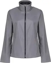 [REGATTA] Womens/Ladies Ablaze Printable Soft Shell Jacket (UK Size: 16 UK) (Rock Grey/Black)