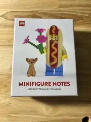 Lego Minifigure Notes Stationary (20 Lego Notecards + 20 Envelopes)