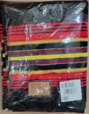 Scotty Cameron Mojave Stripe Golf Towel 2024 Black/Red/Yellow (NEW)