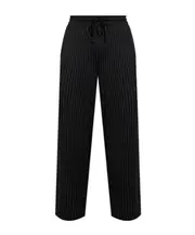 Allsaints Pinstripe Relaxed Fit Pants XL black