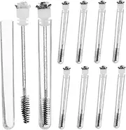 CRILSTYLEO Lash Brush for Women 10pcs Design Eyelash Curling Brush Sturdy Plastic Material Lash Spoolies for Makeup