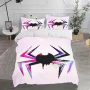 c302 Spider-Man Duvet Cover Cute Printed Cartoon Quilt Cover 3D Children'S Bedding Set 3-Piece 1 Double Set 100% Polyester Home ee302
