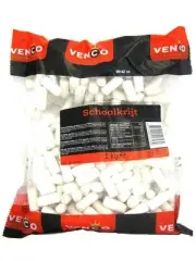 Licorice in 1 Kilo /2.2lbs - Venco Schoolkrijt (Mint Coated Licorice) School...