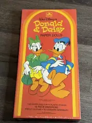 Vintage 1984 Walt Disney's Donald & Daisy Duck Paper Dolls Sealed