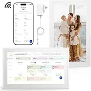 ISTOYO Digital Calendar, 40×25cm Chore Chart with Electronic TouchScreen Display, Photo&Videos Frame with Wall Mount & Desk Stand, Smart Electronic Calendar for Family/Office/School/Schedules