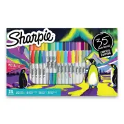 Sharpie 35pk Permanent Markers Fine Point and Ultra-Fine Point Multicolored Gift